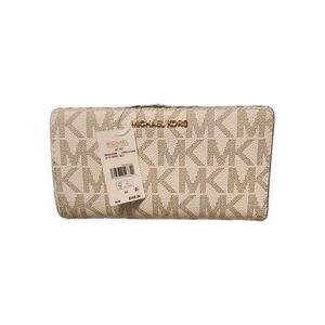 Michael Kors 32T5GTTE9B Jet Set Travel Continental Wristlet Wallet - Vanilla